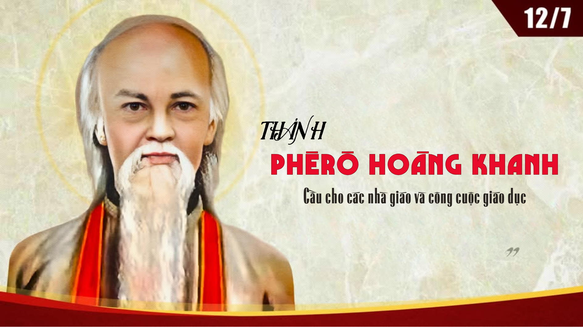 Ngày 12/7 - Thánh Phêrô Hoàng Khanh